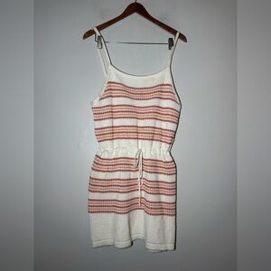 FREE PEOPLE BEACH crotchet knit mini dress size Large